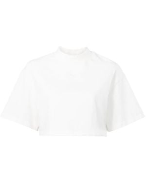 Reebok Vector Cropped Cotton T-Shirt - White