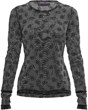 MACCAPANI Skimpy Monogram-Print T-Shirt - Black