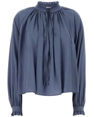 PT Torino Ruffled Blouse - Blue
