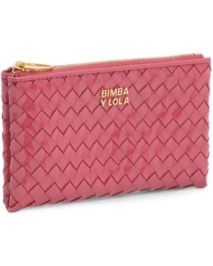 Bimba Y Lola Dark- Plaited Coin Purse - Pink