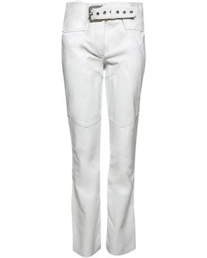 ANGELICA MONTINI STUDIOS Hose mit Gürtel - Weiß