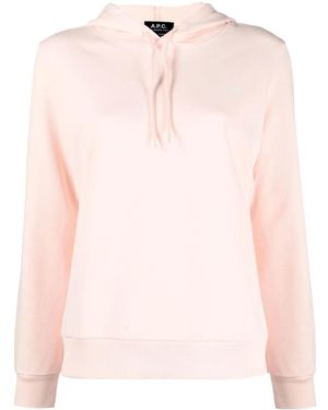 A.P.C. Sudadera Con Capucha Y Cordones - Rosa