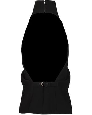 KHAITE Top Rone Con Cuello Halter - Negro