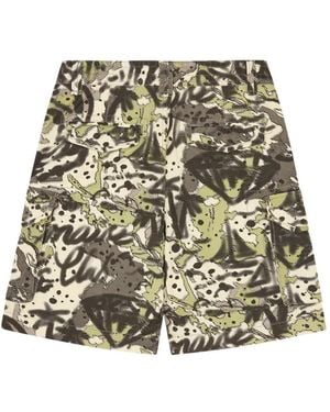 BBCICECREAM Camouflage-Print Cargo Shorts - Metallic