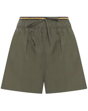 Prada Drawstring Waistband Shorts - Green