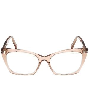 Tom Ford Cat-Eye Frame Glasses - Natural