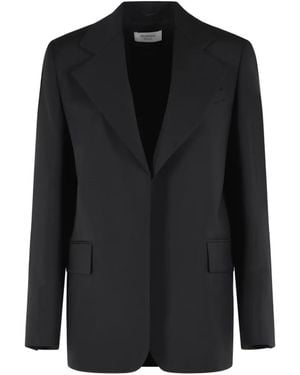 Sportmax Tenace Virgin Wool Blazer - Black