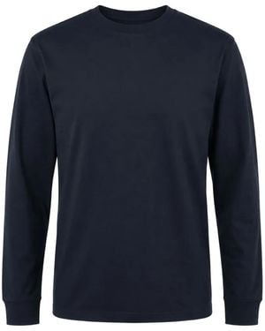 Handvaerk Long-Sleeve Crew-Neck T-Shirt - Blue