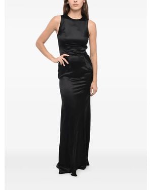 Givenchy Sheer-Panelled Dress - Black