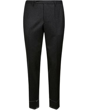 Rota Wool Straight-Leg Trousers - Black