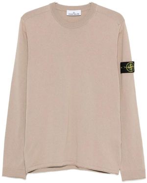 Stone Island Compass-Patch Jumper - Natural