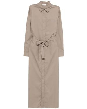Peserico Tie-Waist Pocket Dress - Natural