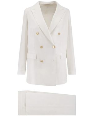 Tagliatore Tailleur À Boutonnière Croisée - White