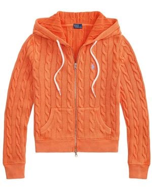 Polo Ralph Lauren ケーブルニット カーディガン - オレンジ
