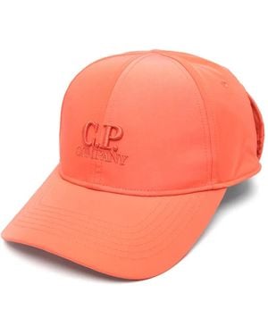 C.P. Company Chrome-R Goggle Baseball Cap - Orange