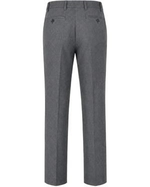 Tombolini Pressed-Crease Trousers - Grey
