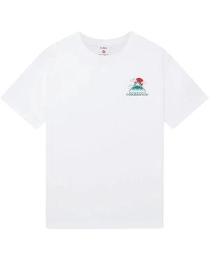 CASABLANCA Graphic-Print T-Shirt - White
