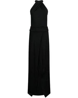 Liu Jo Draped Halter-Neck Dress - Black