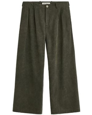 Our Legacy Pleated Wide-Leg Trousers - Green