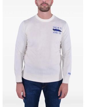 MC2 Saint Barth Après Ski Embroidered Sweater - White