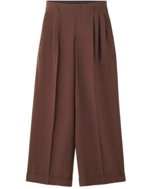 Lanvin Pleated-Front Pants - Brown