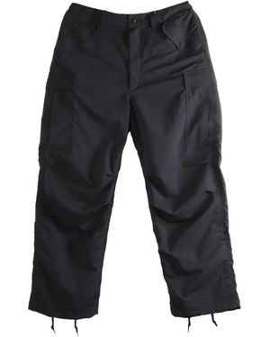 Nanamica Drawstring-Cuff Cargo Trousers - Grey