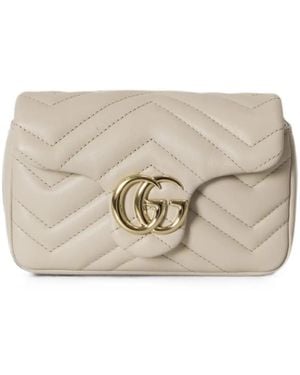 Gucci Bolso De Hombro Gg Marmont Mini - Neutro