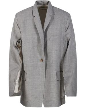 Litkovskaya Single-Breasted Blazer - Grey