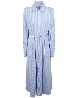 CRI.DA Vestido A Rayas - Azul