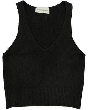 Brandon Maxwell Reese V-Neck Tank Top - Black