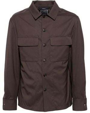 Fedeli Klassische Hemdjacke - Braun
