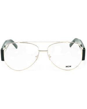 MCM Klassische Pilotenbrille - Weiß
