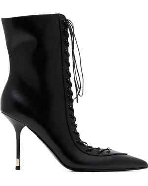 Femme LA Salem Lace-Up Boots - Black