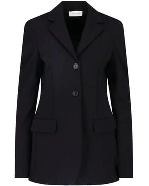 Sportmax Notched-Lapels Single-Breasted Blazer - Black