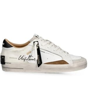 Crime London Sk8 Deluxe Trainers - White