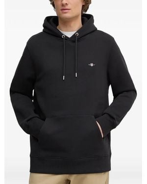 GANT Shield Logo Hoodie - Black