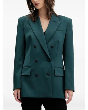 HUGO Double-Breasted Blazer - Green