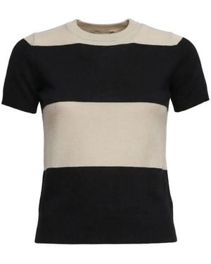 Max Mara Striped T-Shirt - Black