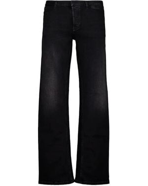 Gucci Faded Straight-Leg Jeans - Black