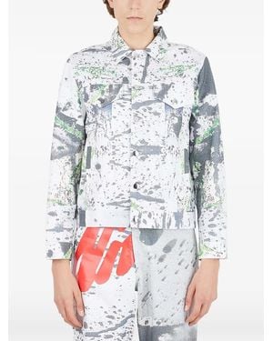 Alive & More Logo-Embroidered Jacket - Grey
