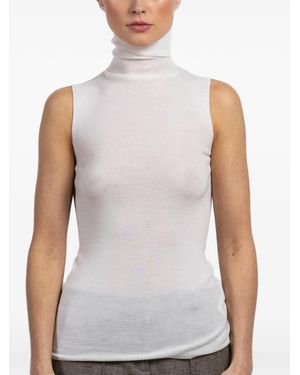 Dorothee Schumacher Sleeveless Turtle-Neck Top - White