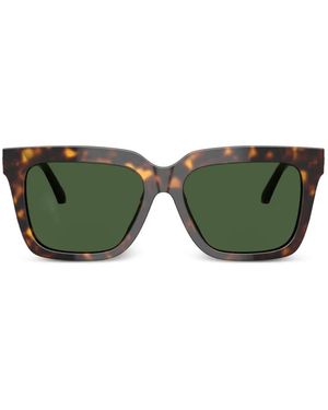 Versace Square-Frame Logo Sunglasses - Green