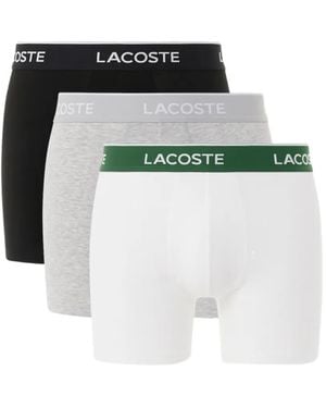 Lacoste Logo-Waistband Boxers (Set Of Three) - White