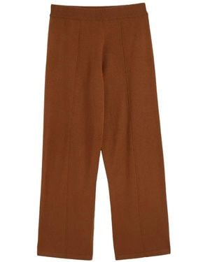 Chinti & Parker Wide-Leg Track Trousers - Brown