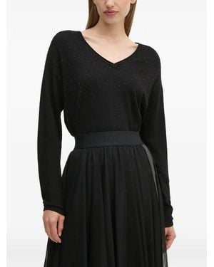 Joseph Ribkoff V-Neck Sweater - Black