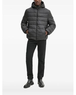 Karl Lagerfeld Gesteppte Kapuzenjacke - Schwarz