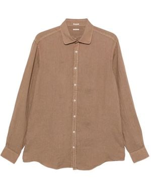 Massimo Alba Long-Sleeve Button-Up Shirt - Natural