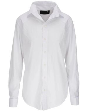 R13 Button-Down Long-Sleeved Shirt - White