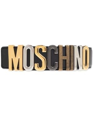Moschino Gürtel mit Logo-Detail - Weiß