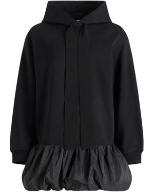 Patou Vestido midi con dobladillo de volantes - Negro